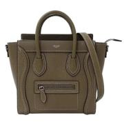 Pre-owned Leather celine-bags Celine Vintage , Gray , Dames