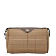 Pre-owned Canvas pouches Burberry Vintage , Beige , Dames