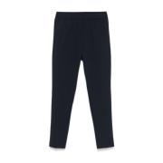 Blauwe elastische broek met taps toelopende pijpen Pmds , Blue , Heren