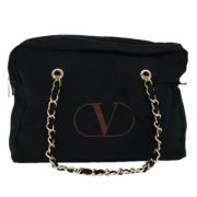 Pre-owned Canvas handbags Valentino Vintage , Black , Dames