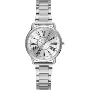 Zilver Stalen Quartz Analoog Horloge Guess , Gray , Dames