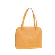 Pre-owned Leather shoulder-bags Louis Vuitton Vintage , Yellow , Dames