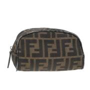 Pre-owned Canvas pouches Fendi Vintage , Brown , Dames