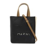 Kleur-Blok Museo Soft Tote Tas Marni , Black , Dames