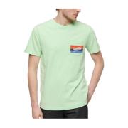 Gestreept Cali T-shirt Superdry , Green , Heren