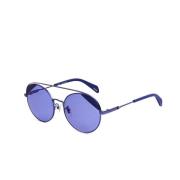 Blauwe Metalen Zonnebril met UV-filter Police , Blue , Dames