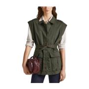 Denimvest met handige details Pepe Jeans , Green , Dames