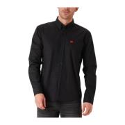 Zwart Casual Overhemd Evito Hugo Boss , Black , Heren