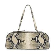 Python Leren Schoudertas Khaite , Beige , Dames