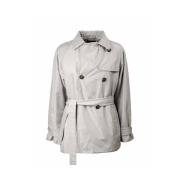 Korte City Trenchcoat Haakmouw Fay , Gray , Dames