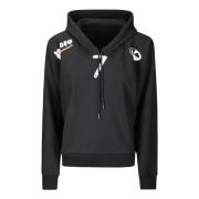 Hoodie met verplaatste halslijn Prototypes , Black , Heren