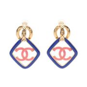 Pre-owned Yellow Gold chanel-jewelry Chanel Vintage , Blue , Dames