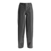 Geweven patroon wijde broek Rotate Birger Christensen , Gray , Dames