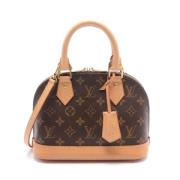 Pre-owned Leather handbags Louis Vuitton Vintage , Brown , Dames