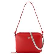 Leather shoulder-bags Courrèges , Red , Dames