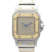 Pre-owned Stainless Steel watches Cartier Vintage , Yellow , Dames