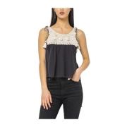 Sleeveless Tops Pepe Jeans , Black , Dames