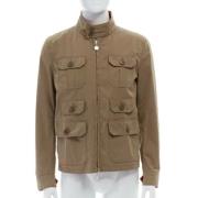 Pre-owned Cotton outerwear Moncler Pre-owned , Beige , Dames