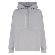 Gemêleerd Grijs Katoenen Hoodie Valentino Garavani , Gray , Heren