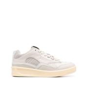 Gepanelde lage sneakers Jil Sander , Gray , Dames