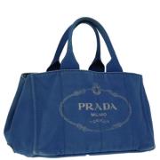 Pre-owned Canvas handbags Prada Vintage , Blue , Dames