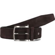 Heren Riem Bruin Leer Klassiek Floris van Bommel , Brown , Heren