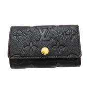 Pre-owned Canvas key-holders Louis Vuitton Vintage , Black , Dames