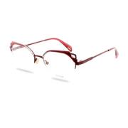 Rode Metalen Frames Dameshorloge Police , Red , Dames