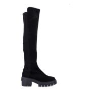 Zwarte Gesloten Schoenen Over-de-Knie Laars Stuart Weitzman , Black , ...