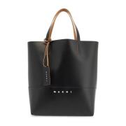 Tote tas met logoprint Marni , Black , Heren