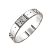 Pre-owned White Gold rings Gucci Vintage , Gray , Dames