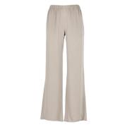 Beige Elastische Taille Broek voor Vrouwen Antonelli Firenze , Beige ,...