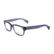 Blauwe Acetaatframes met Transparante Wijzerplaat Alexander McQueen , ...