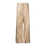 Wide Trousers Bianca Saunders , Beige , Heren