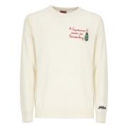 Mannen Crew Neck Woltrui Saint Barth , Beige , Heren