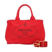 Pre-owned Canvas totes Prada Vintage , Red , Dames