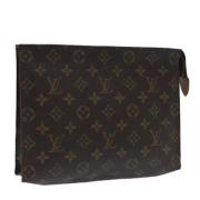 Pre-owned Canvas pouches Louis Vuitton Vintage , Brown , Dames