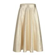 Gouden Taffeta Rok Riani , Beige , Dames