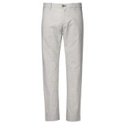 Mantova Chino Lichtgrijze Broek Hand Picked , Gray , Heren