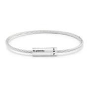 Kabelarmband vervaardigd in Frankrijk Le Gramme , Gray , Unisex