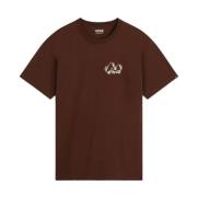 Minimalistisch Logo T-shirt Vans , Brown , Heren