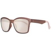 Bruine Plastic Zonnebril Carmen Stijl Guess , Brown , Dames