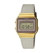 Beige Stoffen Digitale Quartz Horloge Casio , Beige , Heren