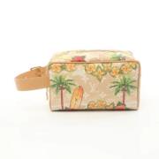 Pre-owned Canvas clutches Louis Vuitton Vintage , Beige , Dames