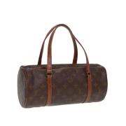 Pre-owned Canvas handbags Louis Vuitton Vintage , Brown , Dames