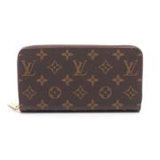 Pre-owned Leather wallets Louis Vuitton Vintage , Brown , Dames