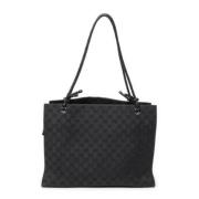 Pre-owned Canvas shoulder-bags Gucci Vintage , Black , Dames