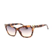 Bruine Resin Zonnebril met UV-bescherming Guess , Brown , Dames