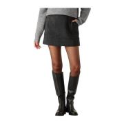 Grijze Mini Rok voor Vrouwen Selected Femme , Gray , Dames