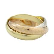 Pre-owned Metal rings Cartier Vintage , Yellow , Dames